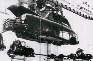 Automotive industry of the Spanish brand Seat in Barcelona, 02/06/1953 (b/w photo) 作者 不明