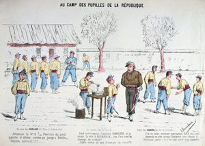 1871年，在共和国营的新兵营中。 作者 不明