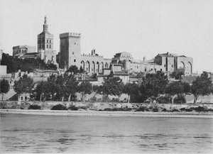 阿维尼翁。 -罗纳教皇宫，c1925 作者 不明