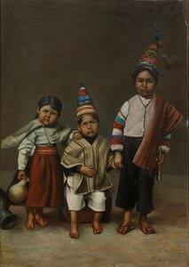 艾马拉儿童，约1890-1892年。 作者 不明