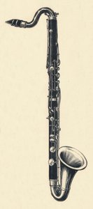 B低音单簧管，1895年。 作者 不明