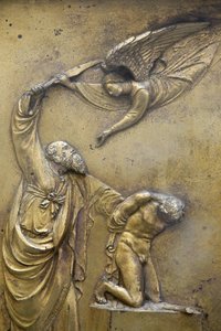 Baptistry of San Giovanni. Gate of Paradise. Abraham sacrificing Isaac Florence Italie 作者 不明
