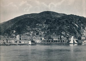 巴茅斯（Barmouth）-从高加索（Mawddach）的景色，展示高地，1895年 作者 不明