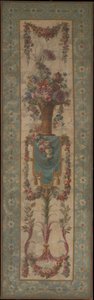 带花环的花篮，1770-90。 作者 不明
