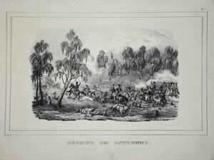 1812年7月25日至26日，俄罗斯军队与法国骑兵之间的战斗在Ostrovno附近 作者 不明