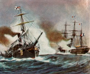 1870年11月9日在哈瓦那附近的流星与布维之间的战斗，1936年。 作者 不明
