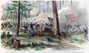 美国内战，北卡罗来纳州本顿维尔战役，1865年3月19日 作者 不明