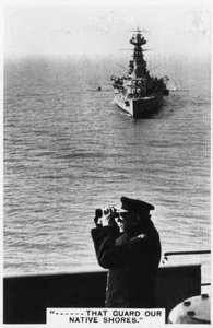春季演习中的Battlecruiser HMS Hood，1937年 作者 不明