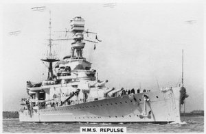 战列巡洋舰HMS击退，1937年 作者 不明