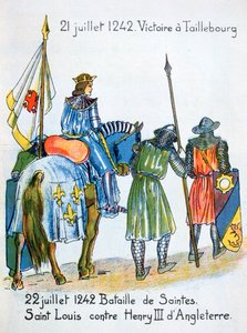 1242年7月21日至22日，法国Taillebourg和Saintes战役 作者 不明