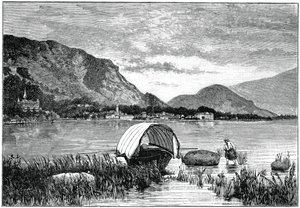 1900年，意大利北部马焦雷湖上的巴韦诺（Baveno） 作者 不明