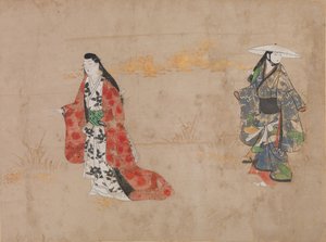美女与年轻勇士，十七世纪。 作者 不明