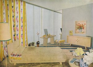 卧室由Suzanne Guiguichon设计，1939年。 作者 不明