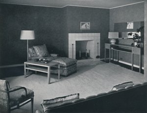 1942年，加利福尼亚州圣莫尼卡市Anatole Litvak先生房屋中的卧室 作者 不明