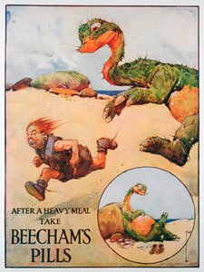 Beechams药丸广告，1914年 作者 不明