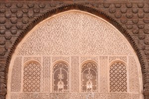 Ben Youssef Medersa is the largest Medersa in Morocco, Originally a religious school founded under Abou el Hassan, Marrakech, Morocco 作者 不明