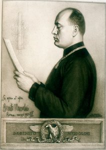 贝尼托·墨索里尼，1925年 作者 不明