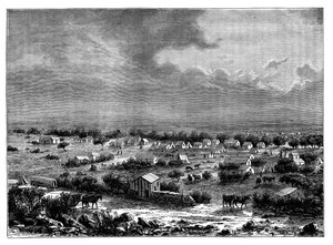 Berkly或Klipdrift，位于南非Griqualand West的一个小镇，建于1890年 作者 不明