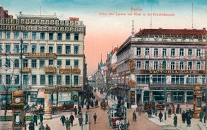 柏林-林登大街（Unter den Linden），弗里德里希大街（Friedrichstrasse），c1900 作者 不明