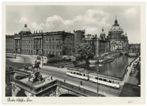 柏林，城市宫殿与选帝侯桥和大教堂/1937/38年左右的照片明信片 作者 不明