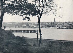 伯威克（Berwick）-从斯皮塔尔（Spittal），展示伯威克大桥（Berwick Bridge），1895年 作者 不明
