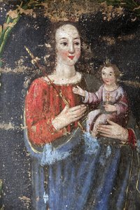Bionnassay baroque chapel. Virgin Mary and Jesus. France 作者 不明