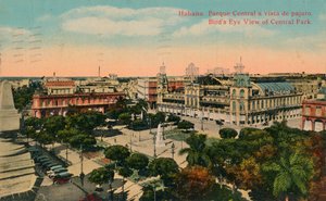 古巴中央公园，哈瓦那，c1919年的鸟瞰图 作者 不明