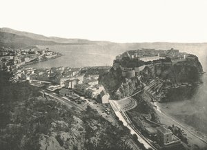 鸟瞰，摩纳哥蒙特卡罗，1895年。 作者 不明