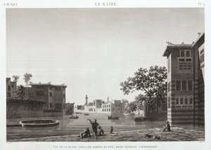 埃及开罗Birket-al-Fyl，洪水期间，约1798年 作者 不明