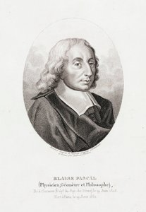 Blaise Pascal, French mathematician, physicist and theologian, c 1660 作者 不明