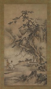 Bo Ya Plays the Qin as Zhong Ziqi Listens, 1530s.  作者 不明