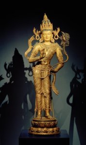弥勒菩萨-雕塑，11至12日世纪 作者 不明