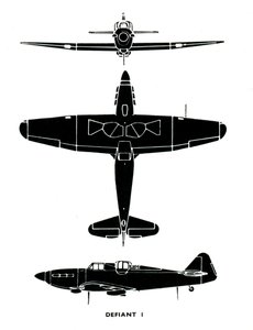 Boulton Paul Defiant I，1941年。 作者 不明