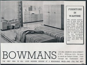 Bowmans广告，1942年 作者 不明