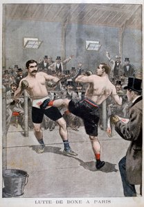 1899年在巴黎拳击 作者 不明