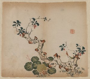 分支树桩，1368-1644年。 作者 不明