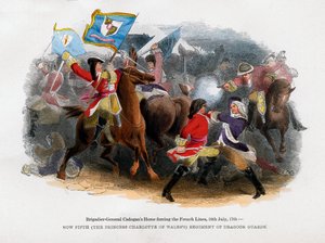 1705年7月18日，准将卡多安将军逼迫法国线 作者 不明
