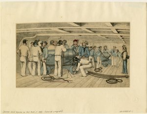 甲板上的英国海军炮手c。 1850年 作者 不明
