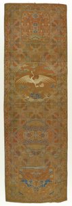 锦缎面板，清朝，18世纪。 作者 不明