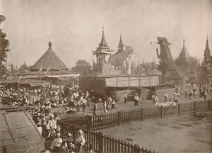 佛教创作场景。 -1900年，凤仪寺。 作者 不明