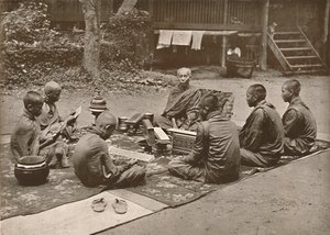 佛教僧侣，1900年。 作者 不明