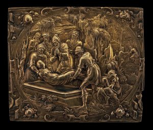 一个圣人的葬礼，约1600年。 作者 不明