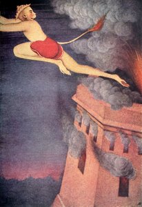 燃烧的兰卡》，1920年。 作者 不明