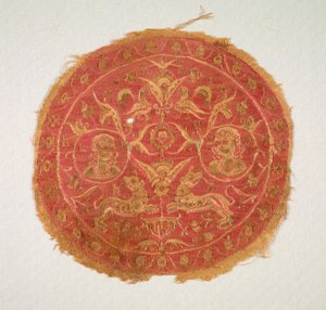 生命之树下的半身像和动物，约700-800年代后期。 作者 不明