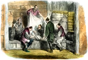 1865年，在日本横滨的一家商店里购买小型装束 作者 不明