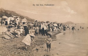 19世纪末20世纪初在海边的福克斯通（Folkestone） 作者 不明