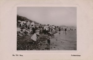 19世纪末20世纪初在海边的福克斯通（Folkestone） 作者 不明