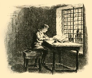 1907年，借助月光，他开始了他的任务。 作者 不明