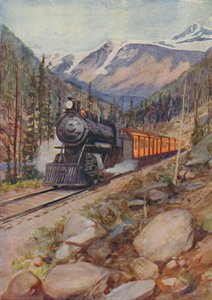 落基山脉的CPR火车，1924年 作者 不明