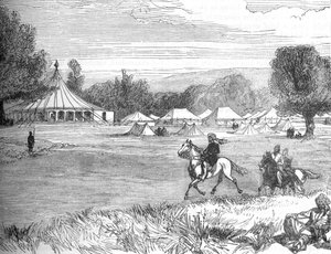 甘达穆克，阿米尔·亚库卜·汗营地，约1880年 作者 不明